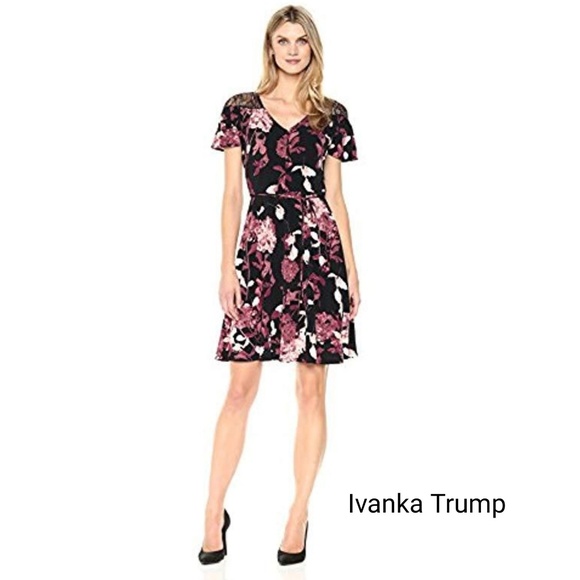 Ivanka Trump Dresses & Skirts - Ivanka Trump floral romantic dress lace size large